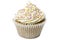 Cupcake with Sugar Balls and Clipping Path