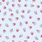 Cupcake sweet lovely seamless vector pattern.