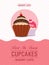 Cupcake Template, Banner or Flyer design.