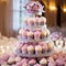 Cupcake Tower at Elegant Wedding Reception