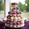 Cupcake Tower at Elegant Wedding Reception