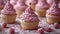 cupcakes with berry cream