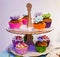 Cupcakes colorful tasty delicious dessert artistic party food