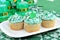 Cupcakes in a Festive St. Patrick\'s Day Setting