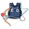 Cupid bulletprof vest isolated in the mascot