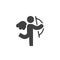 Cupid cherub vector icon