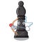 Cupid chess bishop isolated with the cartoon