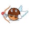 Cupid chocolate donut character cartoon