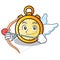 Cupid chronometer character cartoon style