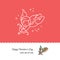 Cupid colorful line art icons, Love symbol. Wedding and Valentines day icon, Vector illustration