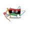 Cupid flag libya mascot shaped on character