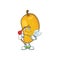 Cupid fresh mango character cartoon with mascot