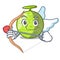 Cupid fresh melon isolated on character cartoon