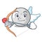 Cupid golf ball character cartoon
