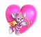 Cupid Kitty with Heart 2