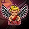 Cupid mascot esport logo design