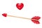 Cupid\'s arrows with heart