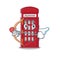 Cupid telephone booth character shape on mascot