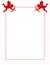 Cupid valentine\'s day background/ border