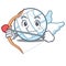 Cupid volley ball character cartoon