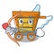 Cupid wooden trolley character cartoon