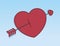 Cupids Arrow Through Heart