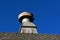 Cupola on a barn with bullet holes