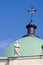 Cupola of church with sculpture