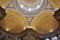 Cupola design from interior of Pantheon National from Alfama district in Lisbon