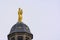 Cupola with golden statue of the chapel of our lady of Oudenberg