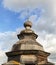 Cupola of old wooden orthodox chapel