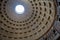 Cupola of Pantheon in Rome in Italy