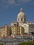 Cupola of the Pantheon on top of apartment buildings in Lisboa