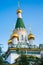 Cupola of Russian church in Sofia city, Bulgaria