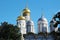 Cupolas of Cathedrals in Moscow Kremlin