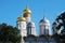 Cupolas of Cathedrals in Moscow Kremlin