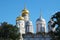 Cupolas of Cathedrals in Moscow Kremlin