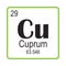 Cuprum element icon