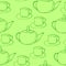cups and teapot seamless pattern. hand drawn in doodle style. wallpaper, tablecloth, menu, wrapping paper, textiles