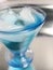 Curacao blue cocktail