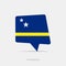 Curacao flag bubble chat icon