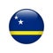 Curacao flag on button