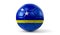 Curacao - national flag on soccer ball