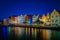 Curacao, Netherlands Antilles View of colorful buildings of downtown Willemstad Curacao Caribbean