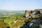 From Curbar Edge to the Derbyshire coutryside on a misty morning