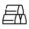 curbs building material line icon vector illustration