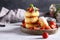 Curd pancakes with berries