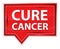 Cure Cancer misty rose pink banner button