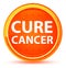 Cure Cancer Natural Orange Round Button