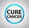 Cure Cancer Round Blue Push Button